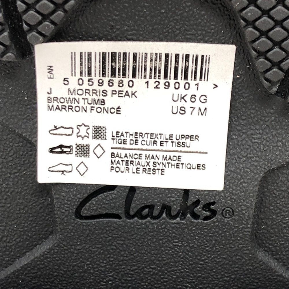 NEW Clarks Morris Peak Waterproof Brown Tumbled Leather Chukka Boot Men’s Size 7 - Picture 12 of 16